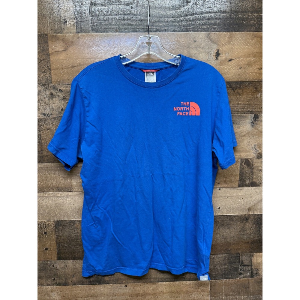 The North Face Mens T Shirt Blue Never Stop Exploring‎ Graphic Size L